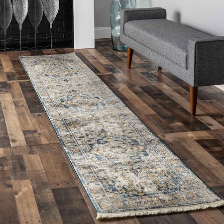 Nuloom Josephine Winged Cartouche Area Rug 2ft x 8ft KKSL06A-208